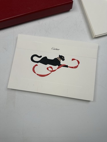 Cartier Iconic Panther Designer Card and Envelope Set Luxury Stationery 10 Piece - Picture 2 of 18