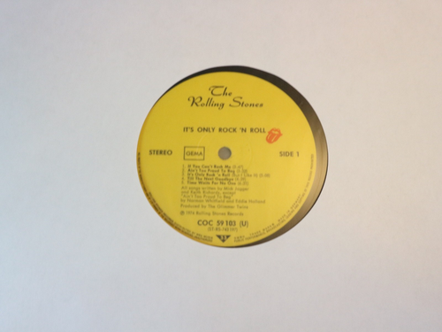 The Rolling Stones IT'S ONLY ROCK 'N ROLL - LP Rolling Stones COC 59103 - Picture 3 of 3