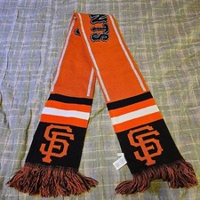 SAN FRANCISCO GIANTS MLB FOREVER COLLECTIBLES WINTER KNIT DOUBLE SIDED SCARF