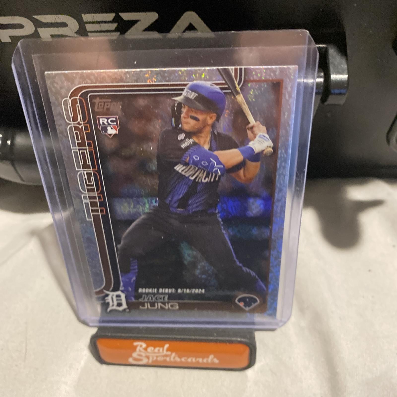 2025 Topps Update Series Jace Jung Debut Sandglitter Parallel (RC)