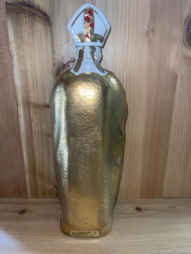 1980 Mike Wayne Distilling Pope John Paul II 24kt Gold Decanter Empty - Picture 5 of 10