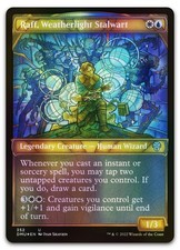 Raff, Weatherlight Stalwart (Textured Foil) #352 NM Dominaria United Magic MTG