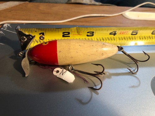 Vintage Unknown wood topwater plug bass fishing lure. Z - Picture 3 of 4