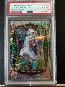 2020 Panini Select - Premier Level Tua Tagovailoa #145 Disco Prizm (RC)
