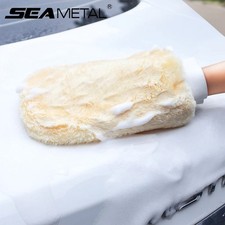 SEAMETAL Car Wash Glove Double Sided Plush Microfiber Soft Cleaning Mitt