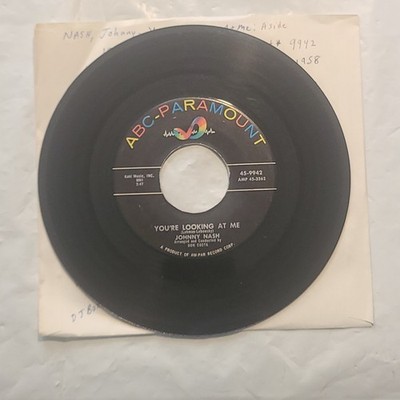 Johnny Nash - You're Looking At Me/ Truly Love - ABC Paramount 45 RPM Record
