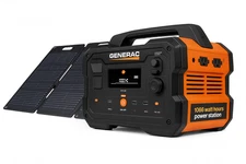 Generac GB1000 1600W Generator 8025 With Generac 100 Watt Tri Fold Solar Charger