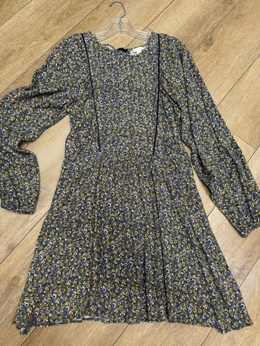 Boho Fairy Pullover Casual Dress Hinge at Nordstrom Lagenlook loose sz S Floral - Picture 2 of 10