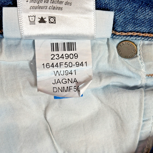 Jeans Paige donna taglia 26 Kylie Crop Med lavaggio gamba dritta orlo grezzo - Foto 6 di 11
