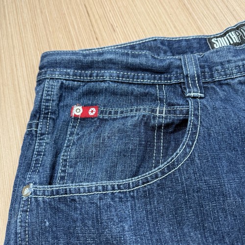 Vintage Y2K Southpole Red Tab Blue Baggy Faded Relaxed Wide-Leg Jeans 40x33 - Bild 3 von 12