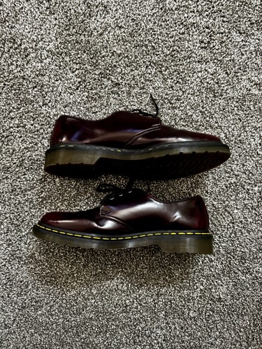 DR MARTENS DOC MARTINS AirWair 1461 14046 VEGAN SHOES CHERRY RED MEN'S 11 - Picture 2 of 15