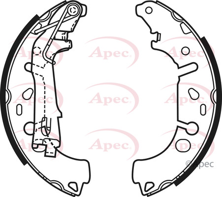 Bremsbackensatz passt für Vauxhall Corsa D, E 1.4 ab 2006 1605459 93168957 93190003 - Bild 2 von 2