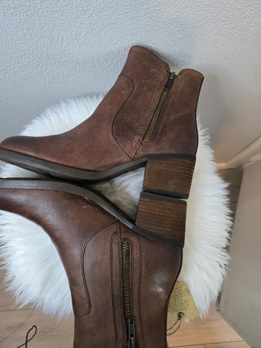 Born Rigby Brown Women's Leather Boot Double Zip- New- Ret $170 - Picture 8 of 10