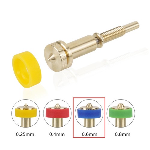 Klondüse -In-1 Bimetalldüsen Heatbreak Messing für Hotend-Extruder 0,4244 - Bild 2 von 10