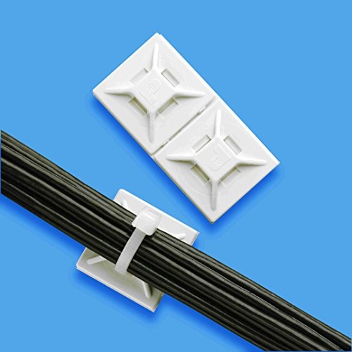 PANDUIT Mount Base with Rubber Adhesive Tape White 100 pic ABMM-A-C 19.1mm×19.1m - 第 2/2 張圖片