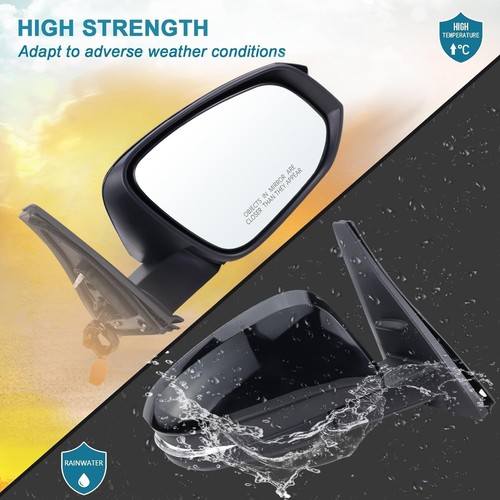 Espejo Lateral Derecho Compatible con Toyota 4Runner 2014-2024 con Plegable Manual - Imagen 3 de 6