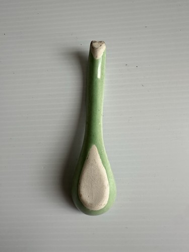 Suppenlöffel oder kleine Schöpfkelle Keramik grün 6" lang - Bild 4 von 7