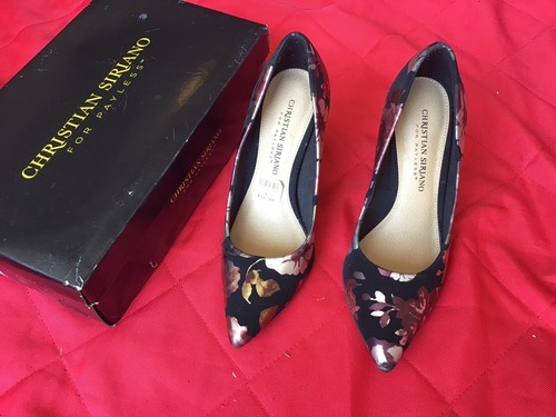 Christian Soriano Floral Heels Size 6.5 - Picture 2 of 3