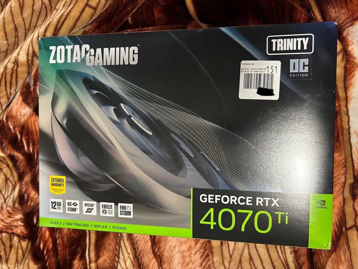 ジャンク ZOTAC GeForce RTX4070Ti Trinity OC ZOTAC GAMING GeForce RTX 4070 Ti SUPER Trinity OC White
