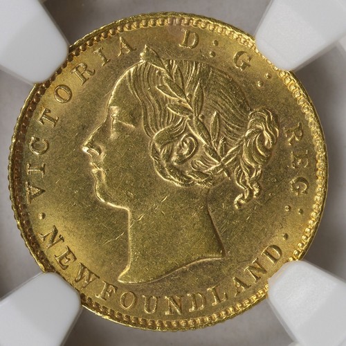 1888 Canada Newfoundland Gold $2 NGC MS61 - Picture 3 of 4