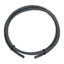 Braided Leather Cord, 5mm 1.1 Yard for Jewelry Making, Dark Gray, 1m