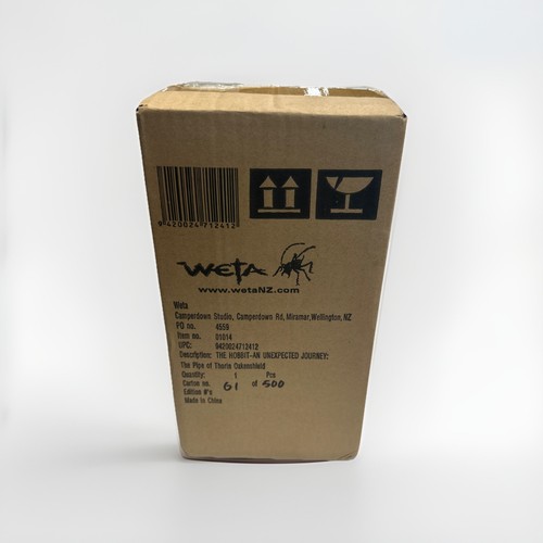 PIPA DI THORIN SCUDO DI QUERCIA Prop Replica Weta Il Signore degli Anelli Hobbit SIGILLATO - Foto 4 di 7