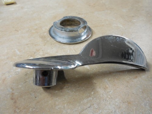AUSTIN HEALEY 3000 OR BJ8 DOOR HANDLE INTERIOR & TRIM. CHROME. GOOD USED. - Bild 6 von 6