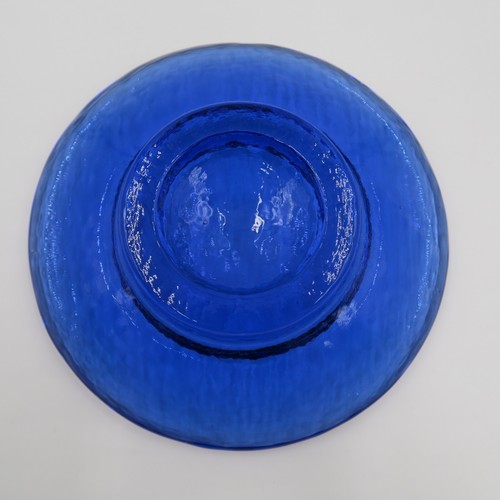 Feuer und Licht Recycling Kunst Glas Kerzenhalter Weinständer Kobaltblau 6,5" USA - Bild 4 von 11