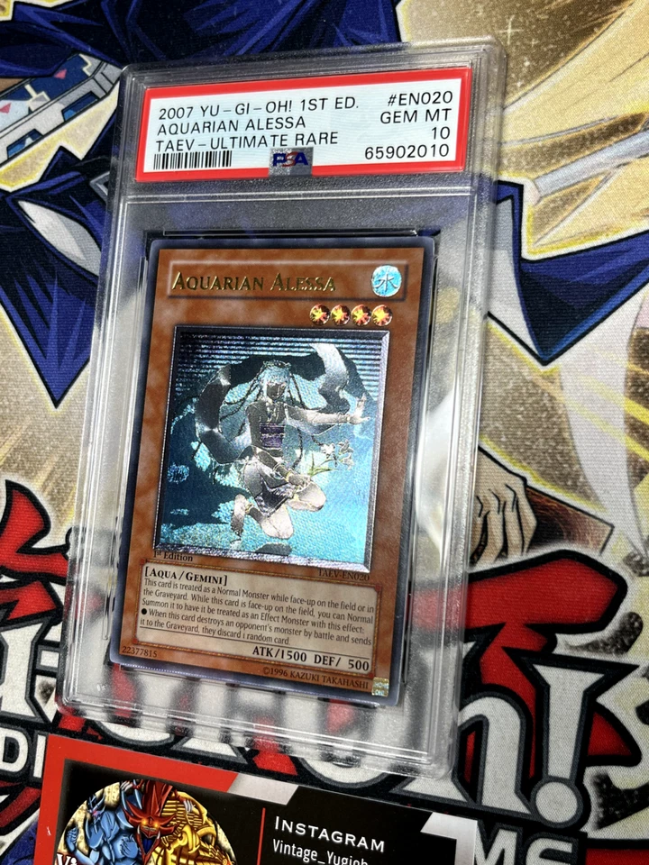 Yugioh PSA 10 Aquarian Alessa TAEV-EN020 Ultimate Rare 1st Edition - Image 4 of 4