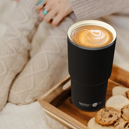 Asobu 650ml Puramic Pick Me Up & Go Coffee Travel Mug Vaccum Isolated Tumbler - Picture 2 of 32