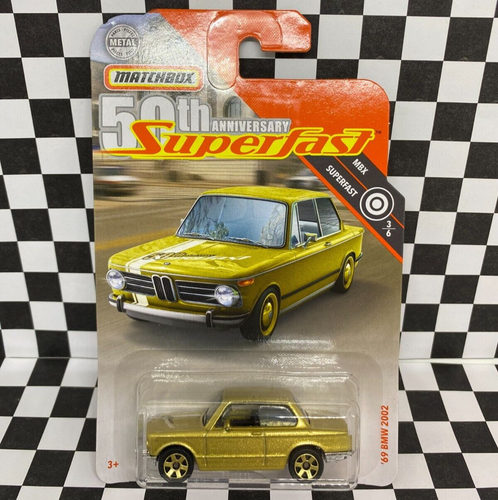 Matchbox 2019 50th Anniversary Superfast Gold 1969 BMW 2002 1/64