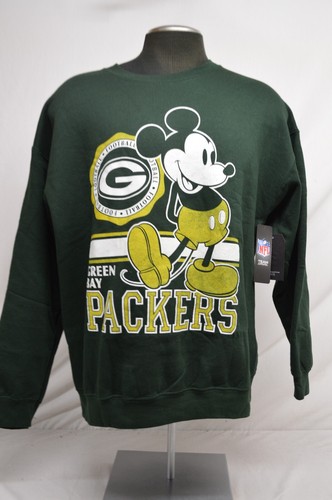 NEW Disney x Junk Food Green Bay Packers Men's Crewneck Sweatshirt Size LARGE - Picture 1 of 8