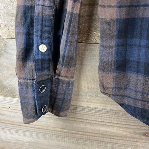 Rag & Bone Mens Shirt Fit 3 Long Sleeve Button Up Plaid Brown Blue Size Small - Picture 5 of 9