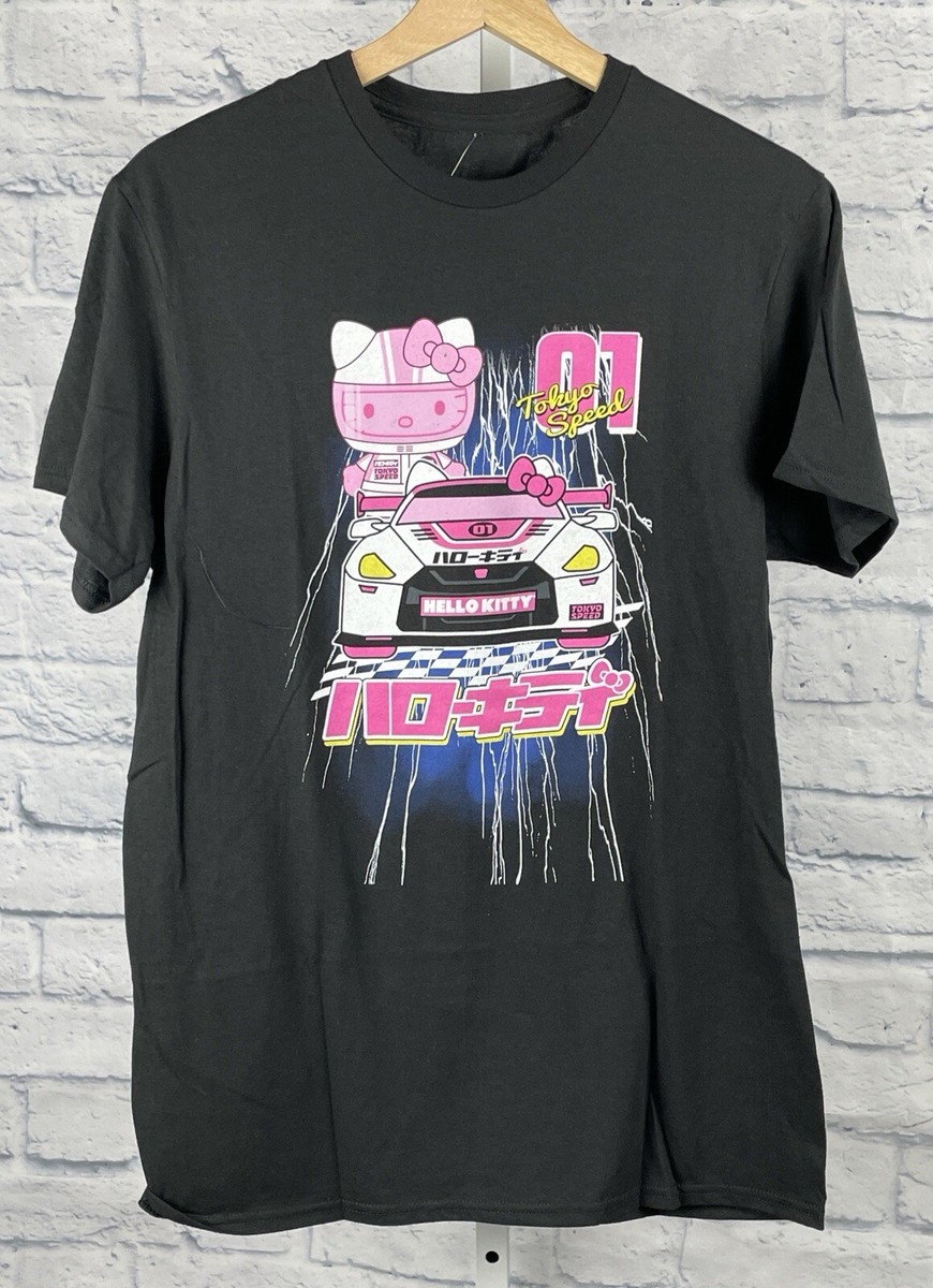 NWT Hello Kitty Tokyo Speed Racing T-shirt Women Shirt Large