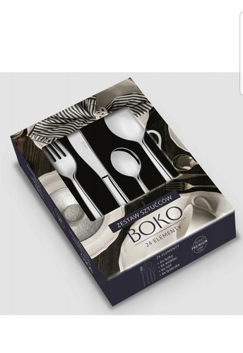 24 Pcs BOKO NEW STAINLESS STEEL KITCHEN CUTLERY SETS TABLEWARE DINNNG - Picture 5 of 6