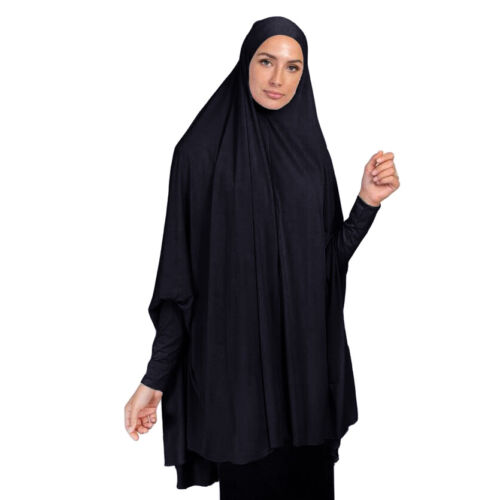 Women Muslim Long Khimar Hijab Overhead Niqab Prayer Caftan Islamic Burqa Abaya - Picture 172 of 179