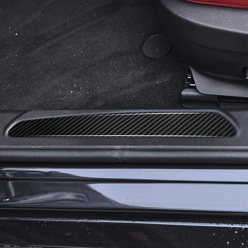Real Carbon Fiber Door Sill Step Panel Cover Trim Strip Fits 17-25 Giulia - Foto 5 di 5