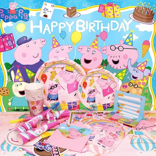 Peppa Pig Geburtstag Party Deko Alu Folienballon für Kinder Event Zubehör - Bild 2 von 47