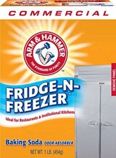 Arm Hammer Fridge-N-Freezer Baking Soda, Unscented, Powder, 16 oz Boxes Pa...