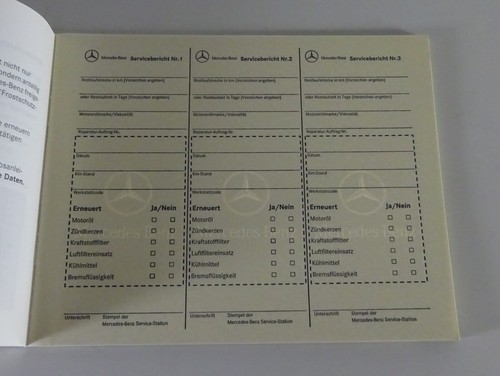 Scheckheft / Serviceheft blanko Mercedes-Benz E-Klasse W211 Stand 10/2001 - Bild 3 von 3
