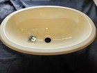 RV *LASALLE BRISTOL  17" X 12" OFF WHITE OVAL PLASTIC LAVATORY SINK