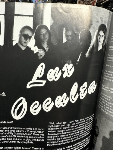 GOTHIC AND MACHINES #1 MAGAZINE AMORTIS FLESHGRIND LUX OCCULTS PROFANUM METAL + - Foto 10 di 16