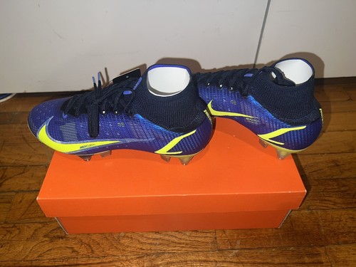 Nike Air Zoom Superfly 8 Elite SG-PRO AC Sapphire Volt CV0960 575 Uomo 6,5 - Foto 6 di 11