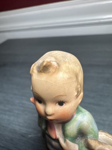 Vintage M.I. "Estatuilla Hummel #51 3/0 "Village Boy" Goebel 4"" - Imagen 3 de 8
