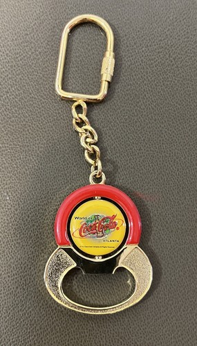 World of COKE Atlanta Georgia Coca Cola KEYCHAIN & BOTTLE OPENER Spinner - Picture 4 of 8