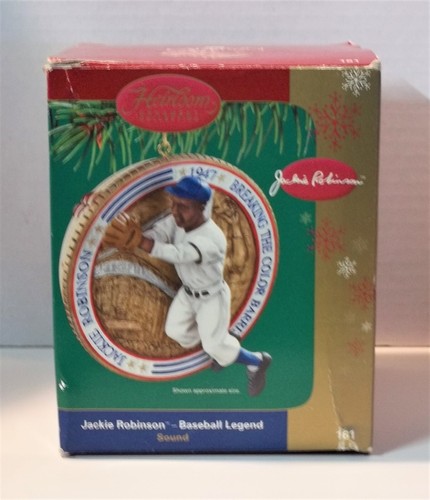 1997 ERBSTÜCK ORNAMENT SAMMLUNG - JACKIE ROBINSON - SOUND - BASEBALL LEGEND - Bild 1 von 7