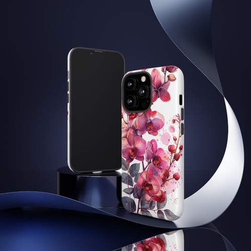 Pink Orchid Blossom Flower Phone Case for iPhone, Samsung Galaxy, Pixel - 第 55/139 張圖片