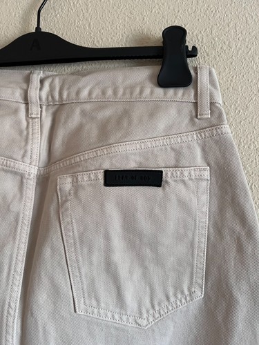 Fear of God Essentials 5 Pocket Jeans - Size 34 - Silver Cloud - NEW - Picture 5 of 6