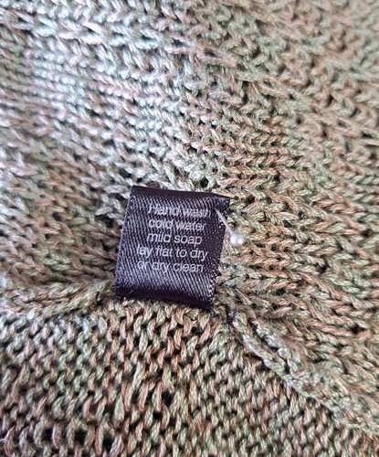 Peruvian Connection Size XL/UK 12/14/16 Cardigan 100% Pima Cotton Green VGC - 第 12/14 張圖片