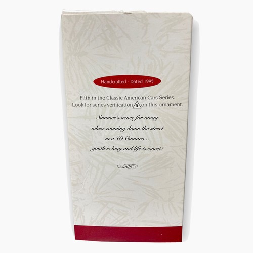 Hallmark Keepsake Chevrolet Camaro 1969 Ornament Oldtimer neu in Box - Bild 2 von 5